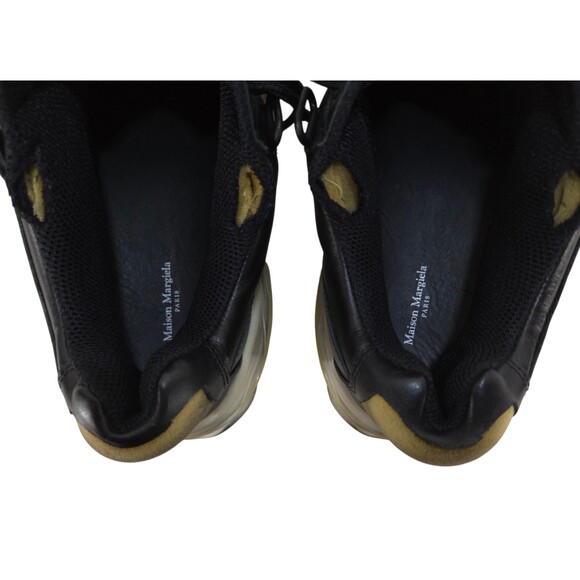 Maison Margiela Retro Fit Sneakers US 10 EU 43 Mens Black White Chunky $950 main image 4